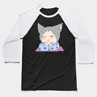 Cute Sleepy Wolf Child Baseball T-Shirt